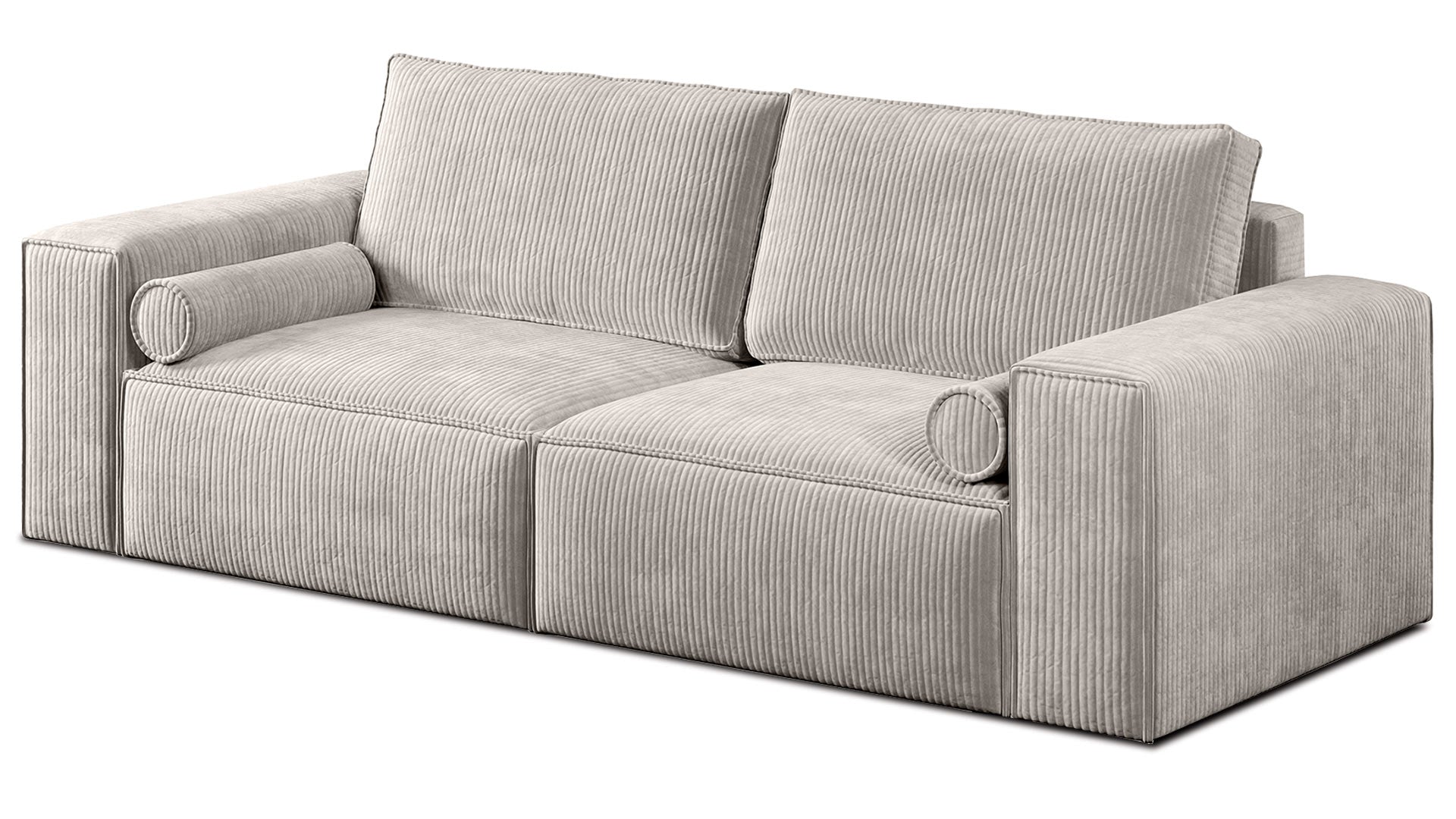 Sofa Soft z funkcją spania sztruksowa